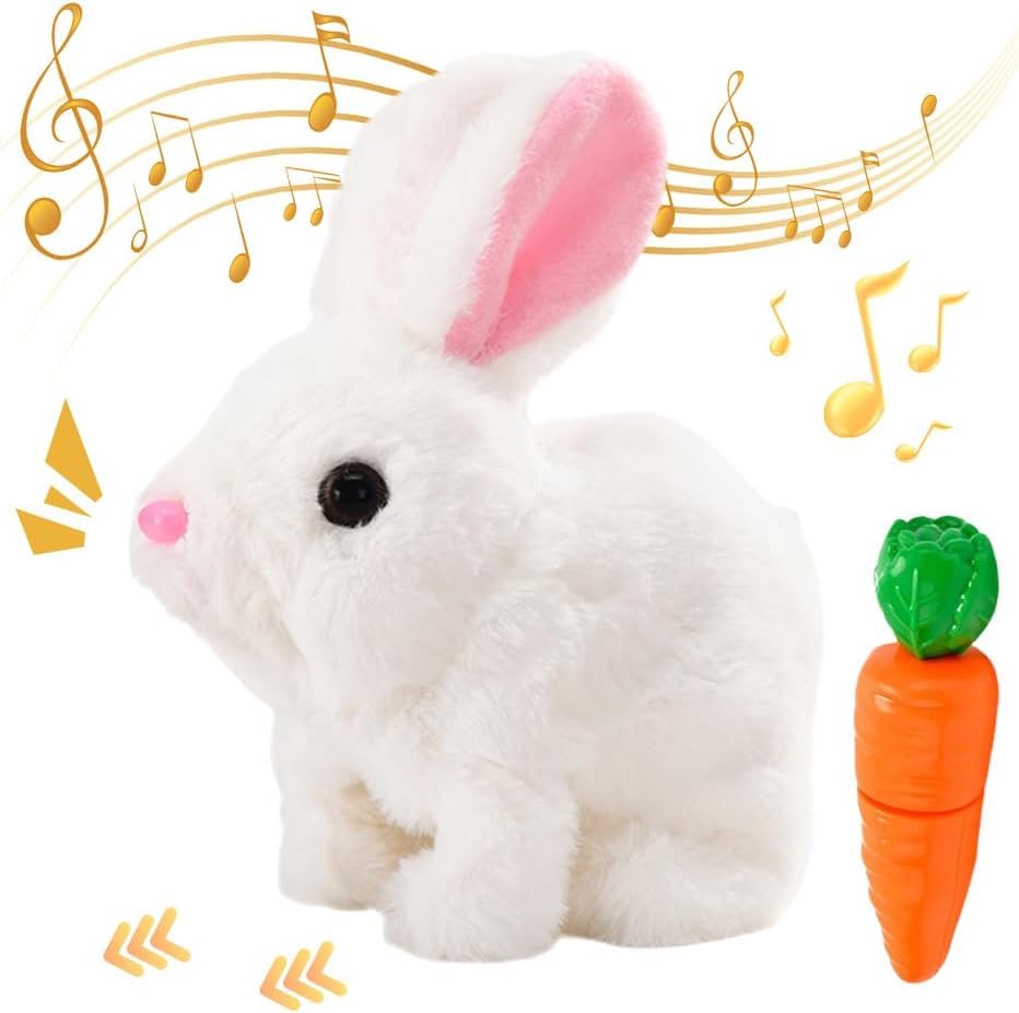 Lapin sauteur, jouet en peluche interactif, jouet lapin électrique, modèle 2025. Le cadeau idéal