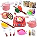 Czemo Juguetes de Cocina Set Utensilios de Cocina Culinario Mini Cocina de Juguete Incluye Múltiples Accesorios para Niños