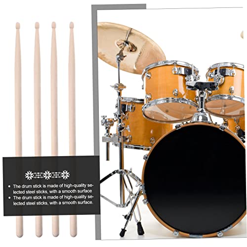 Paquete 9 piezas de brochas para batería de bambú y acero Drum Stick Pack miniatura 4
