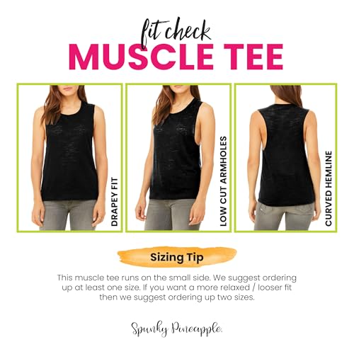 Resting Barre Face Women's Workout Muscle Tee - Sleeveless Active Wear, Barre Top, Yoga Gym Top, Comfortable Workout Tank Top4