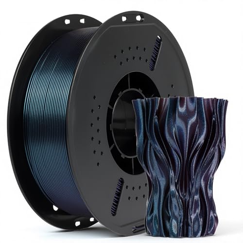 Epelay 3D Printer Filament, Galaxy PLA Filament 1.75mm Burnt Titanium, Sparkle Glitter, Color Changing Chameleon, Dimens