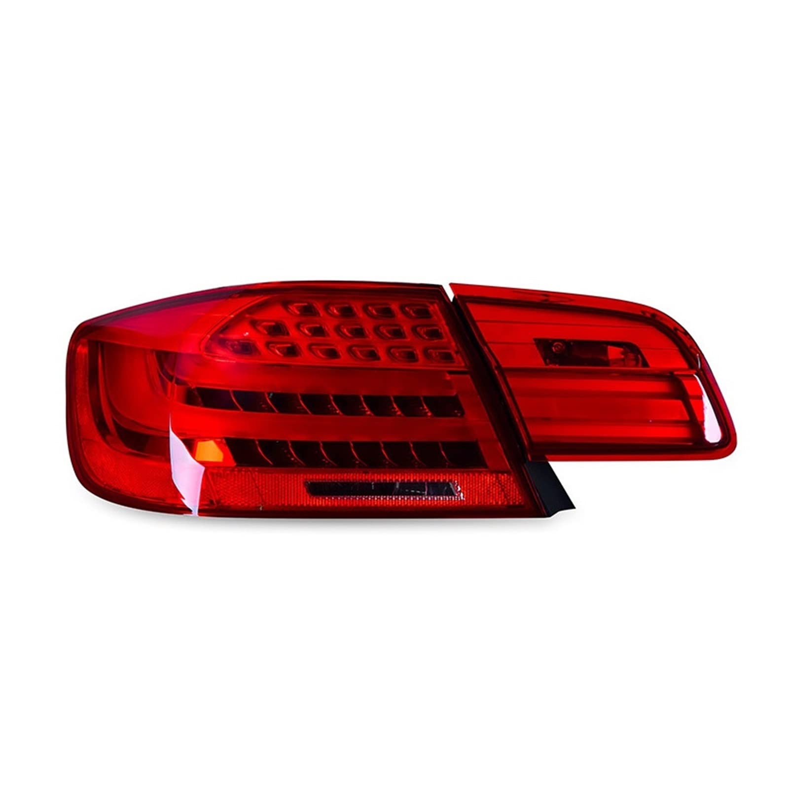 Tylne światło LED samochodu Taillight kompatybilne z BMW serii 3 Coupe M3 E92 LED tylne światło drogowe + światło hamowania + bieg wsteczny + dynamiczny kierunkowskaz (Color : Black)