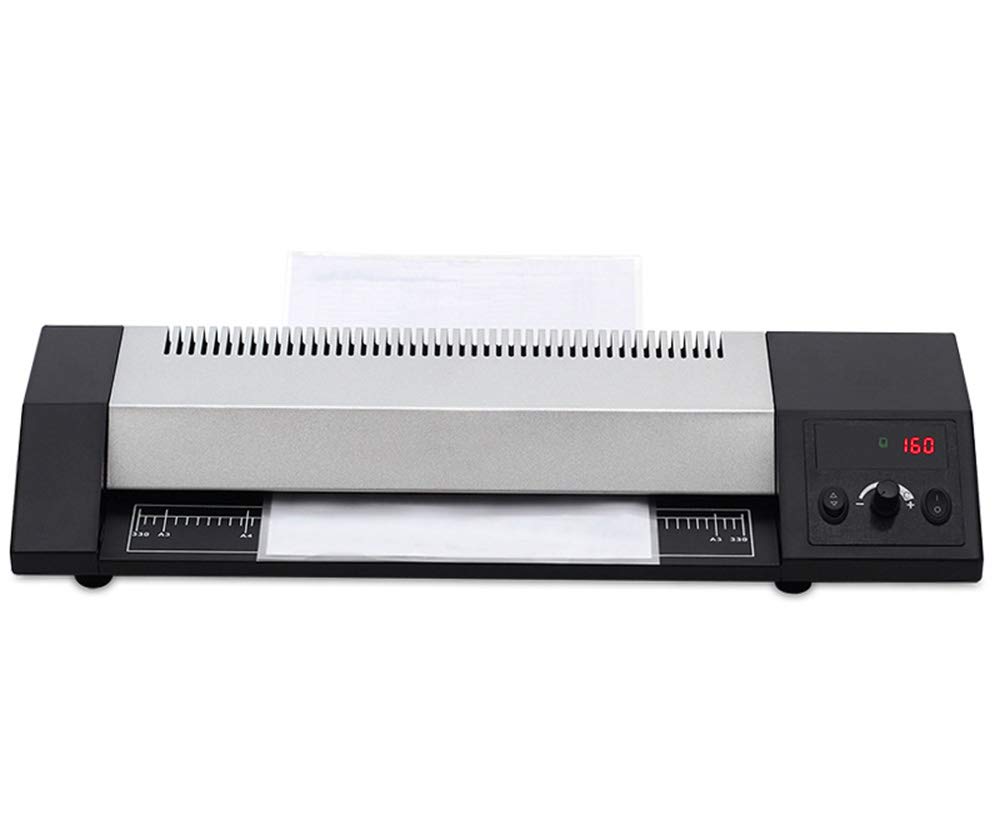 Hanchen Plastificadora 330mm/A3 Plastificador Frío y Caliente Laminadora con 4 Rodillos para Fotos Documentos Tarjetas
