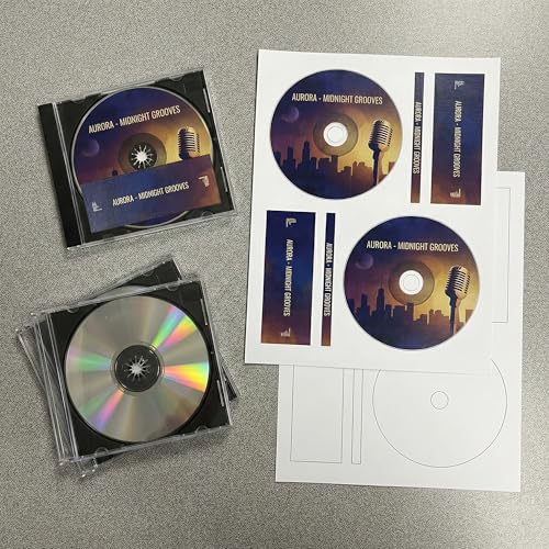 Image of CD /DVD Label Full Face|Qty 1000 Disc, 2000 Spine|250 Sheets Total|Permanent White Matte|Inkjet & Laser Compatible|Easy Peel Adhesive|Memorex Full Face Compatible|Made in USA|Blank Label