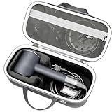 RAIACE Hard Storage Case Compatible with dyson Hair Dryer, Travel Carrying Bag. (for sale is case only). - Black+Gray (Black+Gray)