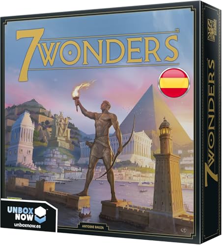 Asmodee 7 Wonders, Juego de Civilizaciones Ganador de Varios Premios, Juego de Mesa a Partir de 10 Años, de 3 a 7 Jugadores, 30 Minutos por Partida, Español