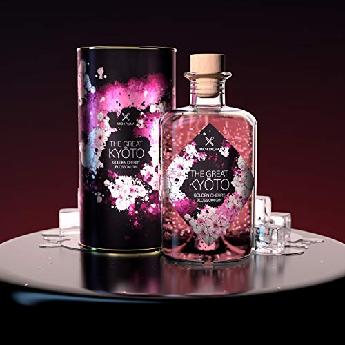 Michi Palma | The Great Kyōto Golden-Cherry-Blossom Gin (1 x 0.5 l) | 23 Karat reines Blattgold | Edle… – Bild 3
