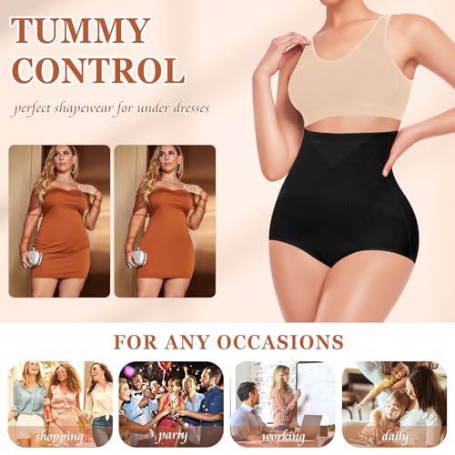 Image of Werena Tummy Control Shapewear for Women Shaping Panties Underwear High Waisted Cincher Body Shaper Slimming Panty Girdle