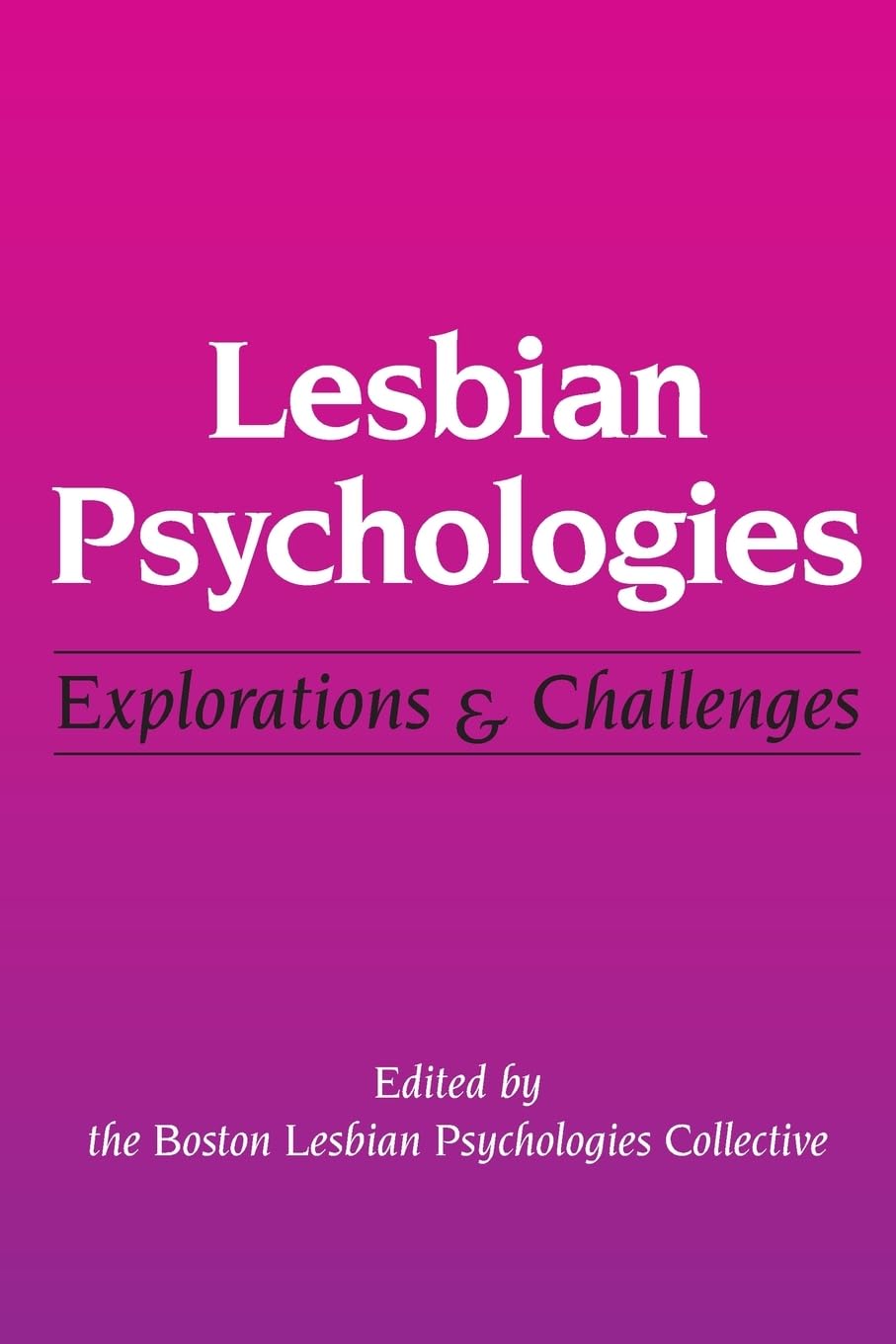 Lesbian Psychologies by Lee Sahli PAPERBACK 9780252014048