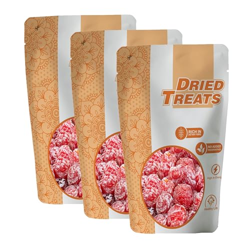 Image of Dried treats Roseberry Plum 750 Grams (250gm X 3) - Tasty, Sweet & Jammy Fruit Snack for Kid's Snacks | Add Into Roti Rolls, Dahi, Milkshakes and Morning or Evening Breakfast | Easy to Use For Cooking Friendly Moms | Give Your Kids as a Candy Treat For anytime | Sweet Roseberries | Rose Plum | Dried Roseberry Candies
