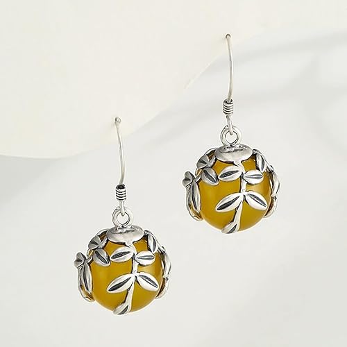 Miniatura 4 de Aretes de gancho de plata de ley tailandesa para fabricación de joyas de perlas, montaje de aretes colgantes para ajuste de camafeo de perlas,