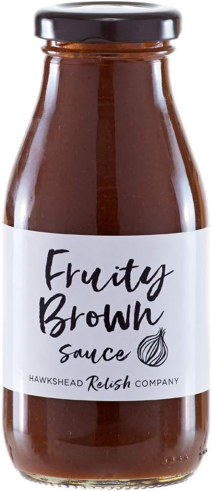 Hawkshead Relish FRUITY BROWN SAUCE - HANDMADE Artisan Sauce with Dates, Tamarind & Raisins - Great Taste Award Winner - 280g