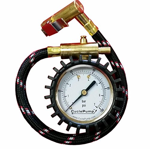 CyclePump EZAir Tire Gauge - 90° Air Chuck