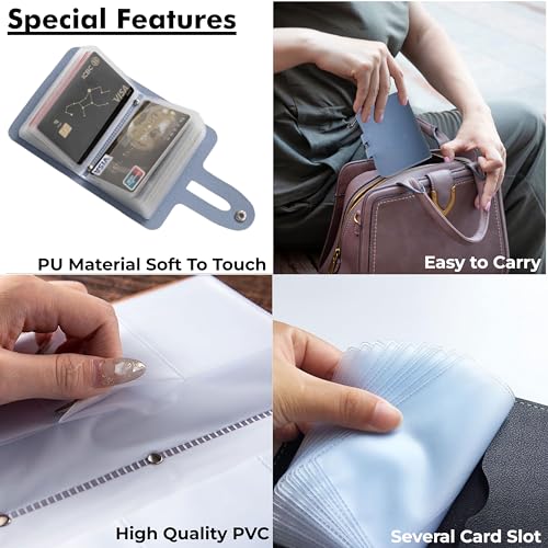 Image of Kraptick Cardholder Wallet for Men & Women - Slim, PU Leather, Minimalist Credit /Debit Card Case, Smart Business & Travel Card Organizer, Secure ATM Holder, Compact Pocket Wallet