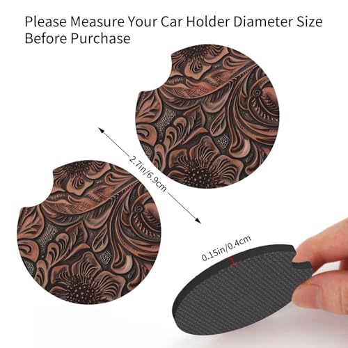 Portavasos para carro de neopreno 2-pack negro miniatura 3