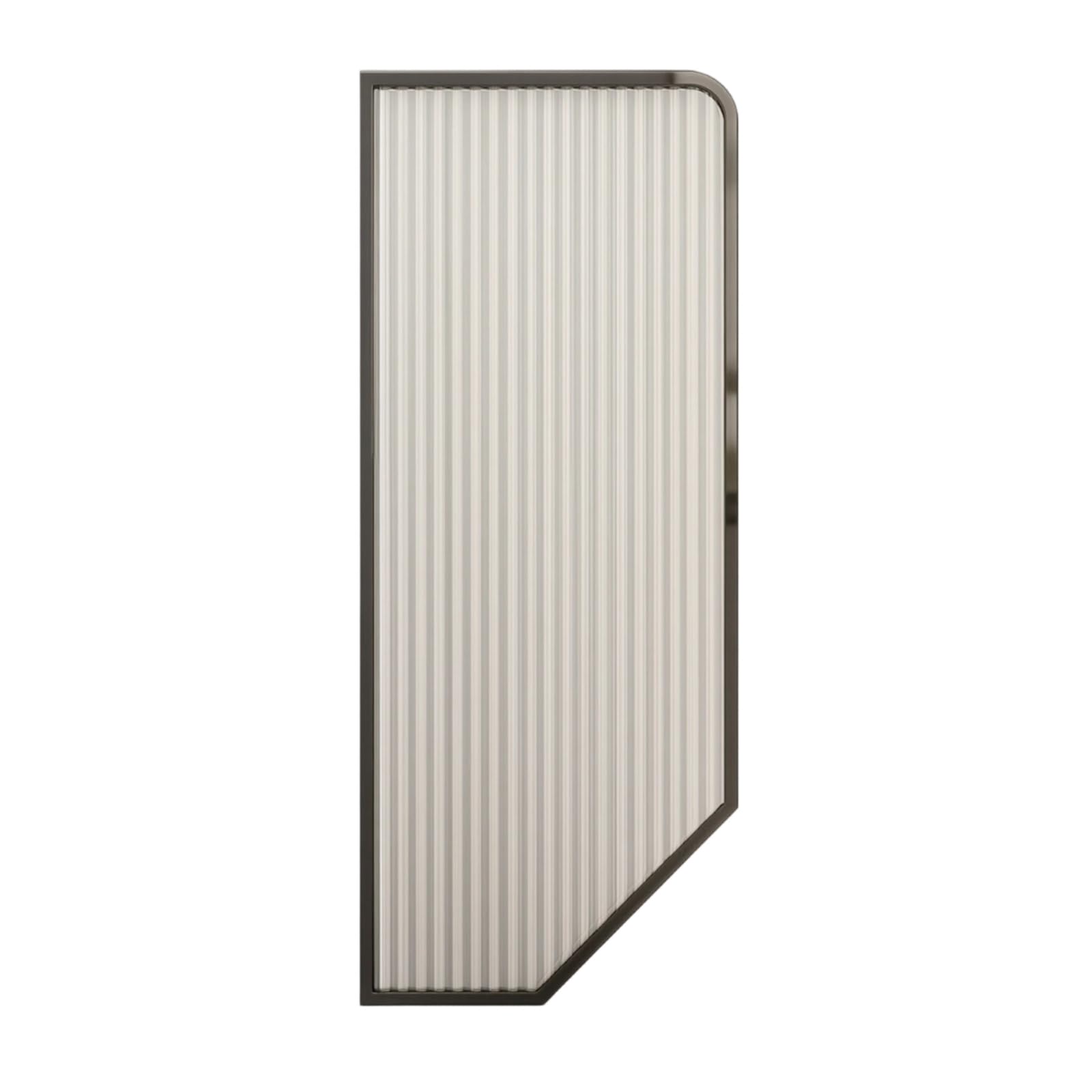 Tabique de Acero Inoxidable Separador, 40 120, Inoxidable Negro Titanio Cepillado