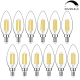 12 Pack of Maxlite - 4 Watt Candelabra Filament LED Chandelier Bulb Dimmable 2700K, Soft White - Image 6