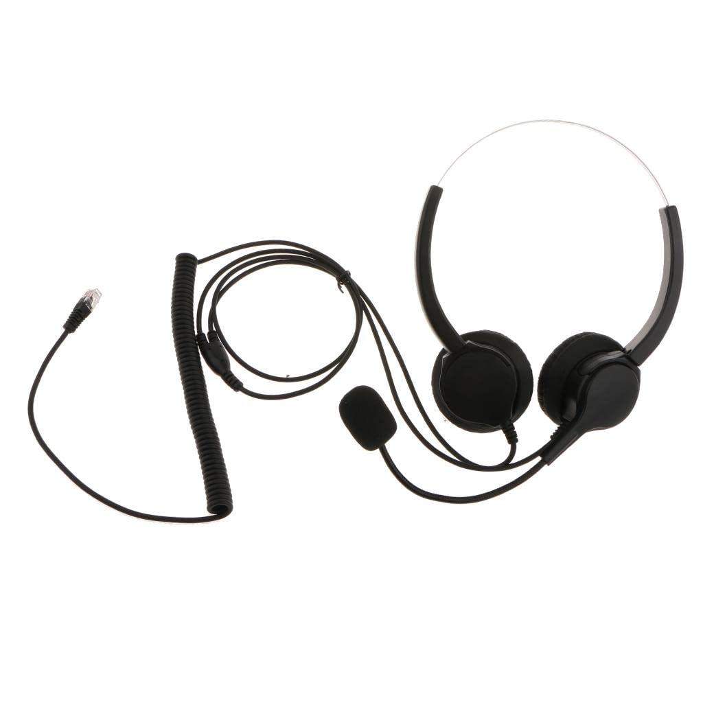 Telephone Headset Noise Cancelling with Mic Rj9 for Call Center Telephones Computers/Tablets & Networking | Laptop & Desktop Accessories | Headsets-image-16