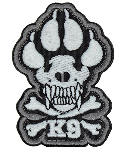 Dog Patch Embroidered Hook and Loop Fastener Backing for Service Animal Vest