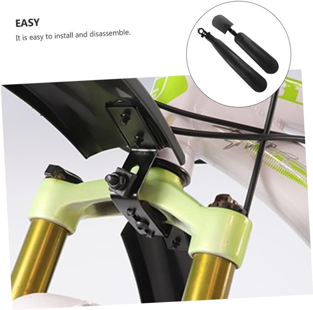 HEMOTON 1Pair Mountain Bike Mud Guards Front Rear Bicycle Mudguard for Outdoor Riding Keep You Roads
