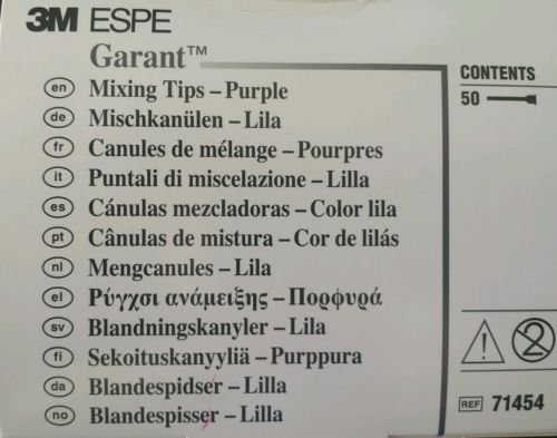 3M ESPE Garant Mixing Tips Purple Impregum Box of 50 Dental Impression 71454