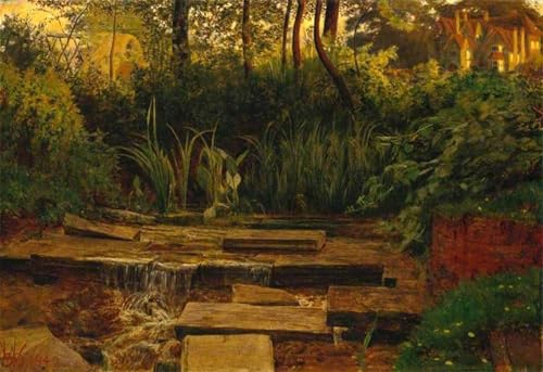 Toile Il Maniero Stregato William Holman Hunt 60x90cm pour la décoration du salon