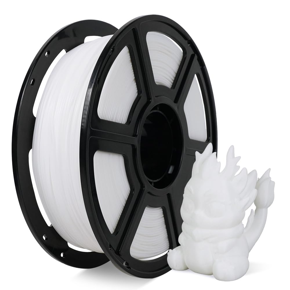 FLASHFORGE Filamento PLA ad alta velocità 1,75 mm, stampa fino a 8 volte più veloce, 30-500 mm/s Filamento per stampante 3D ad alta stampa, filamento PLA rapido con alta qualità di stampa (Bianco)
