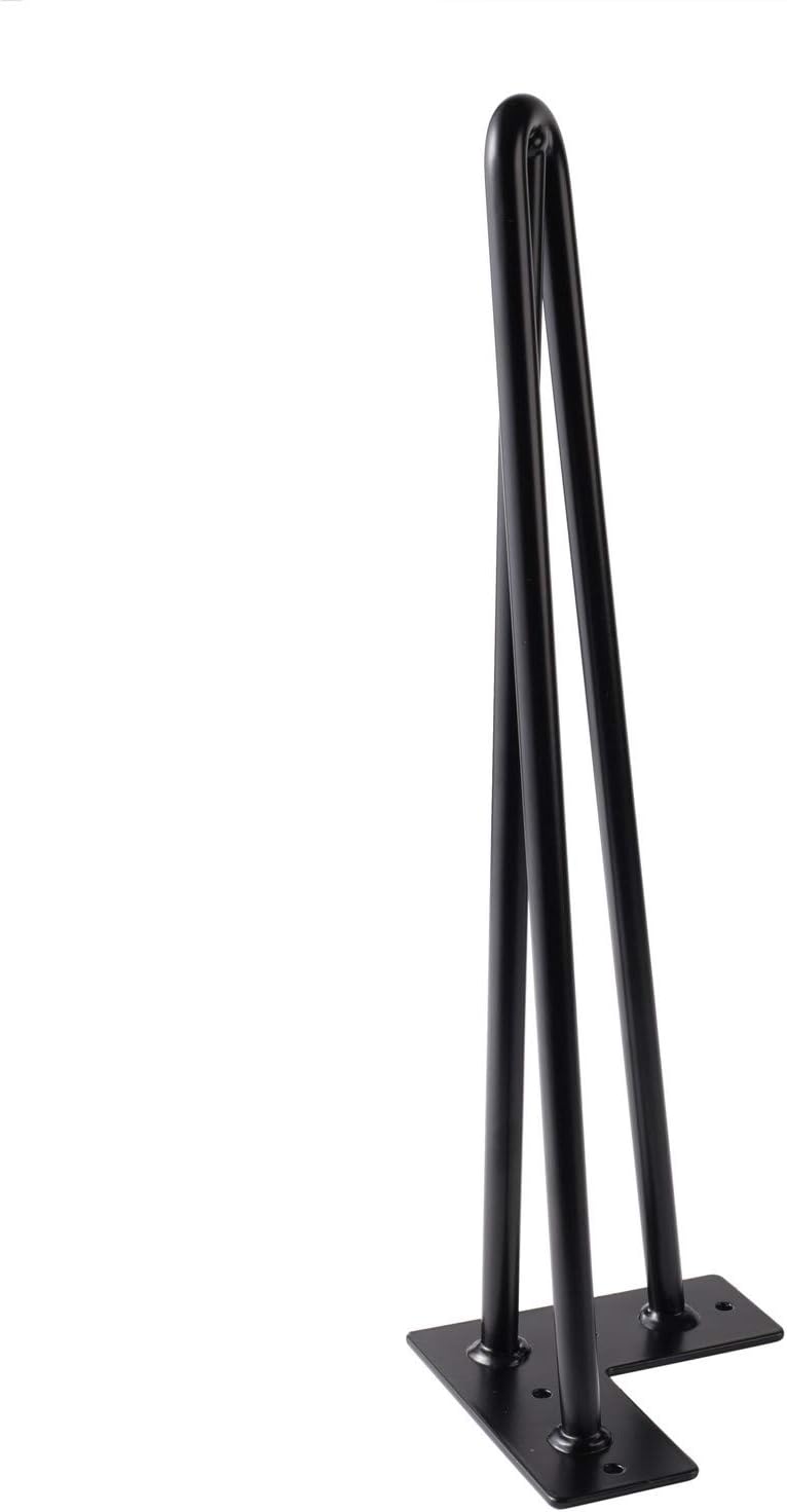 Review Product East West Consolidated Hairpin Table Legs 1/2 Solid, Set for 4 Heavy Duty 3 Rods for Desk, Bench, Stand - Various Sizes