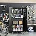 METALYEYE Metal Garage Cabinet with Wheels,71''H Rolling Lockable Steel Tool Cabinet with Pegboard & 1 Drawer for Garage,Home,Office Assembly Required,Black