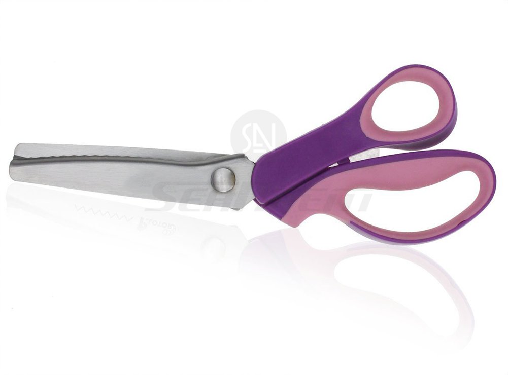 Forbici Dentellate Per Tessuti E Carta, Lama Ondulata In Acciaio Inox, 3-5-7-10-18 Mm, Manico Ergonomico, Multiuso