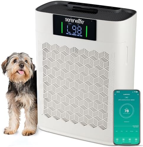 Serenelife Purificateur d’Air HEPA Intelligent – Jusqu’à 170 m², ...