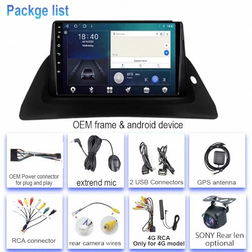 Radio de coche 2 DIN con pantalla HD y cámara para Cayenne 1 7