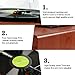 ANESOK Record Player, 3-Speed Bluetooth Turntable and Belt Drive Vinyl Player with Built-in Speakers, Aux-in, Headphone & RCA Jack, Walnut Wood