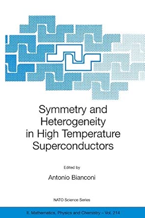 Symmetry and Heterogeneity in High Temperature Superconductors: 214 (NATO Science Series II: Mathematics, Physics and Chemistry, 214) 2006th Edition book cover