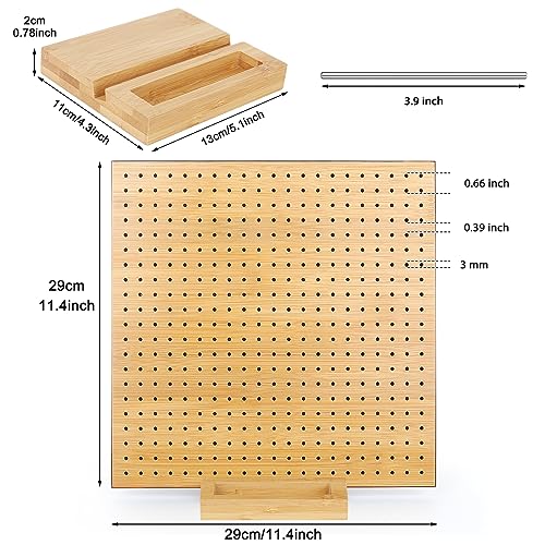 Coopay Granny Square Blocking Board, Crochet Blocking Board with Recess Channel for 30 Pegs Storage - Image 4