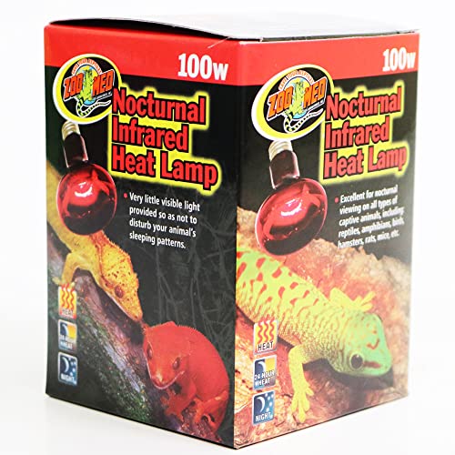 Image of Zoo Med Nocturnal Infrared Heat Lamp, 100 Watts (Pack of 2)