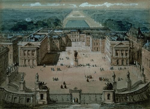 Graffiti Art Mural Vue de Versailles pour Décoration de Salon Moderne