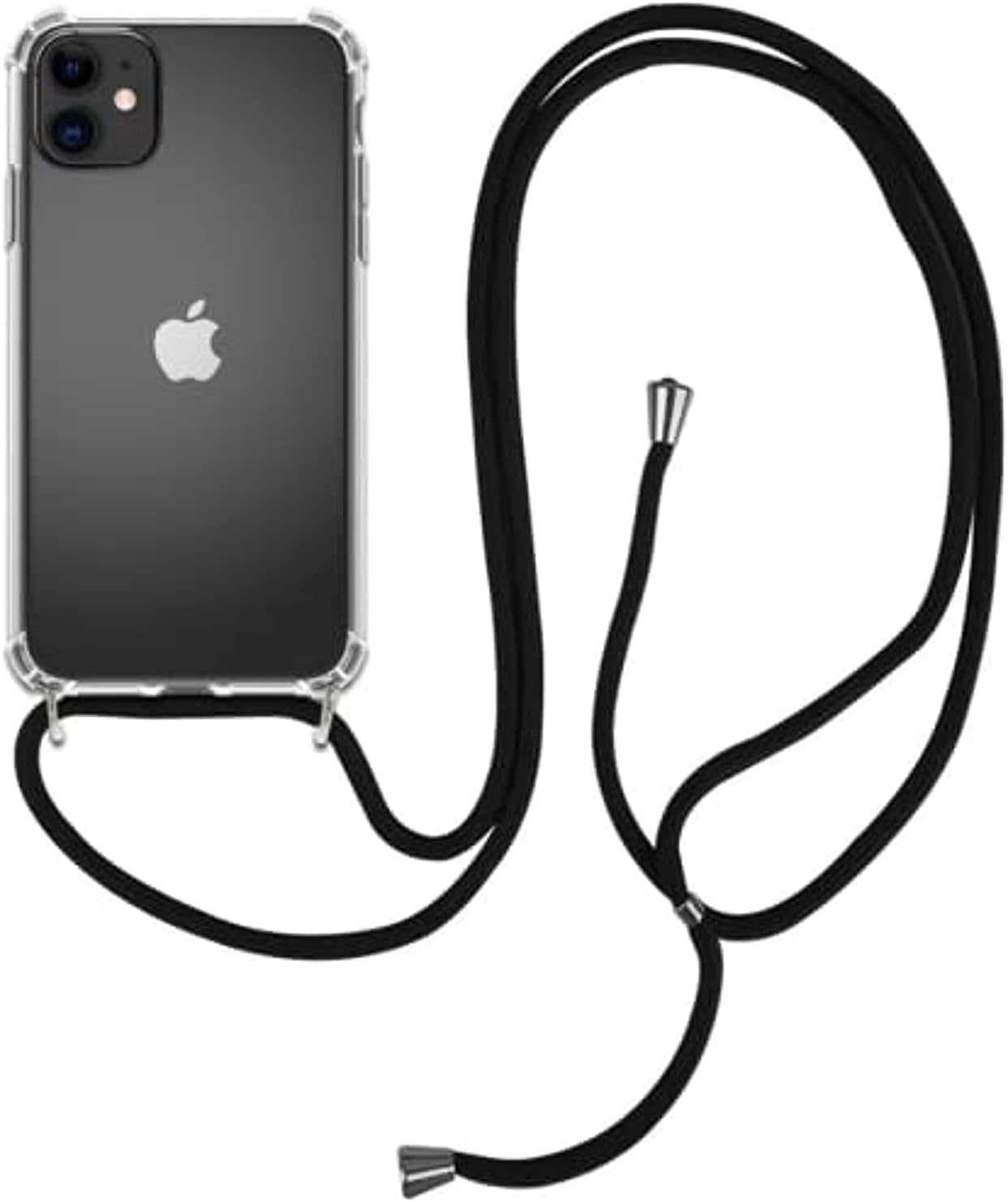 iPhone 13 Pro Max Black Crossbody Case Cell Phone Lanyard for around the shoulder, Phone Safety Adjustable Phone Strap, Best Smartphones Lanyard with Full Coverage Case (iPhone 13 Pro Max)