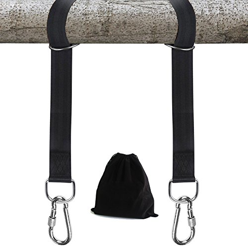 Das Tree Swing Hanging Kit hält 1200lbs, Easy && Fast Swing Hanger Installation to Tree - 2 Strap && Snap Carabiner Hook, Perfect for Swings, Hängematten && Everything Else