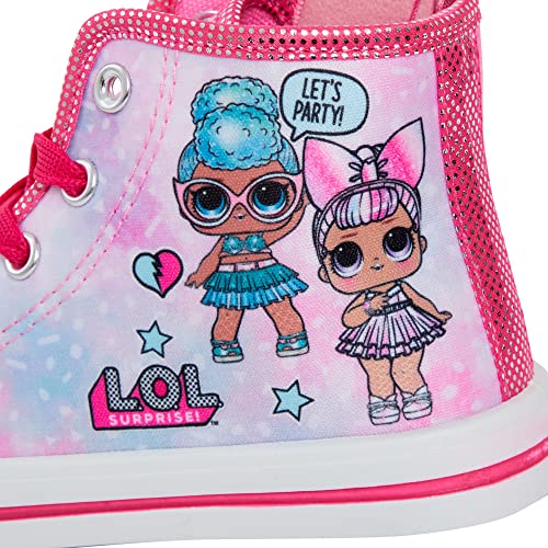 L.O.L. Surprise! Dolls Girls Hi Top Trainers Pink EU 29 / UK 11 - Image 3