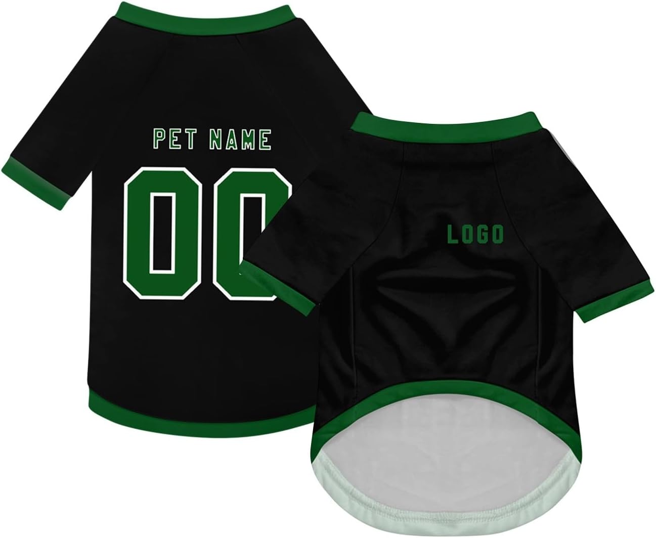 Personalised Pets Football Jersey, Individual Pet T-Shirts with Name/Number/Logo, Summer T-Shirts for Small, Medium to Large Dogs (7)
