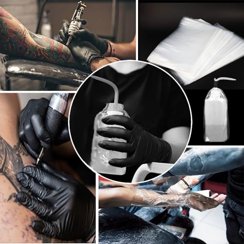 Hisight SZ0010 Tattoo Bottle Bags Hisight 200Pcs Disposable Wash Bottle Bags Covers Squeeze Bottle Bags Covers thumb #4