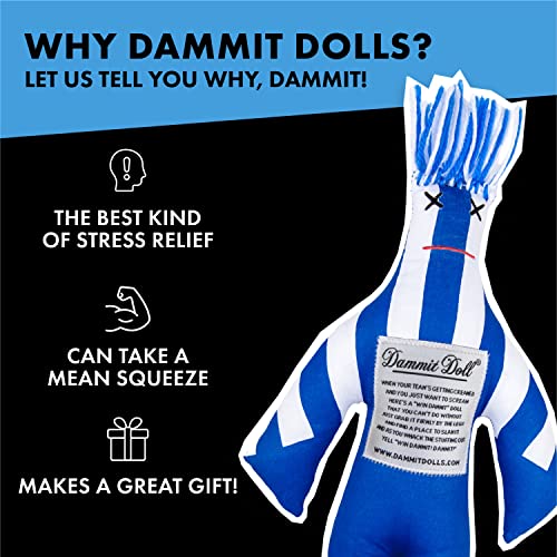 Dammit Doll - Win The Legend - Blue & White - Stress Relief - Gag Gift - Sports Teams #TOP2