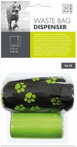 M-PETS Dog Waste Bag Dispenser 23 x 35 cm Green Pack of 31