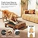 Kimwina Dog Nail Scratch Board with Treat: Stress-Free Dog Scratch Pad for Nails, Durable Wooden Nail Filing Board, Interactive Puppy Enrichment Toy & Professional Pet Grooming Tool for All Dogs