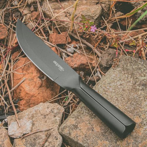 Cold Steel Bushman Durable Resistant 7" SK-5 High Carbon Fixed Blade Outdoor Survival Hunting Knife, 5.25" Hollow Handle, Secure-Ex Sheath with Ferrocerium Fire Steel - Thumbnail 6