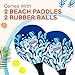 Sunlite Sports Beach Paddle Game Set, 2 Paddles and 2 2 Balls, Perfect for Backyard Fun or Outdoor or Beach or Lawn., Blue
