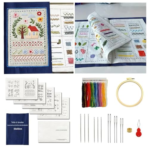 Kit de bordado para principiantes que soluciona el aprendizaje textil con su guía práctica 4