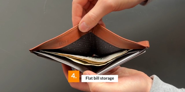 Bellroy Hide & Seek, Slim Leather Bifold Wallet, RFID Blocking - Black