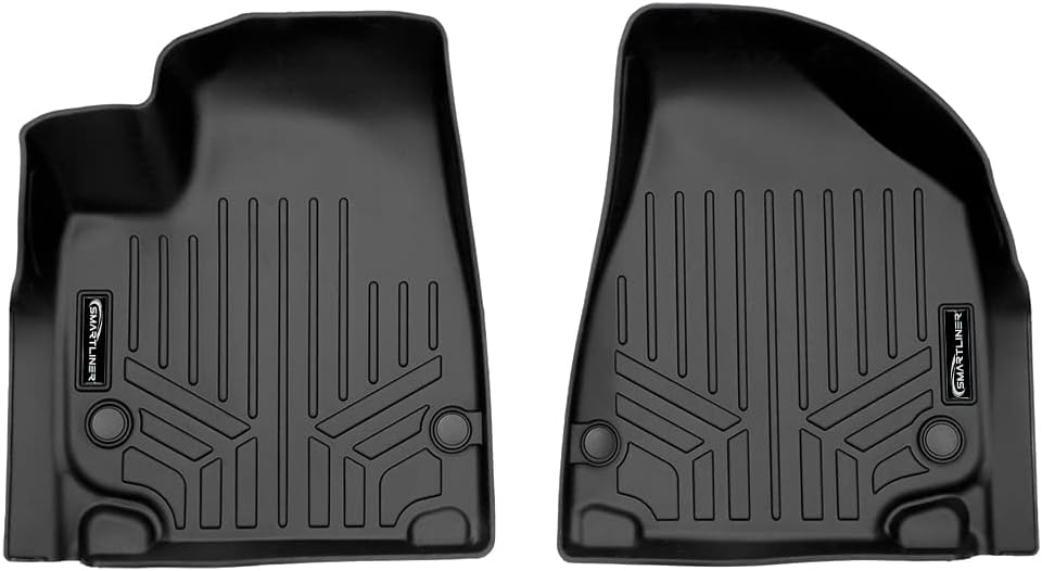 SMARTLINER Custom Fit All Weather 1st Row Floor Mat Liner Set Compatible with 2021-2025 Chrysler Pacifica
